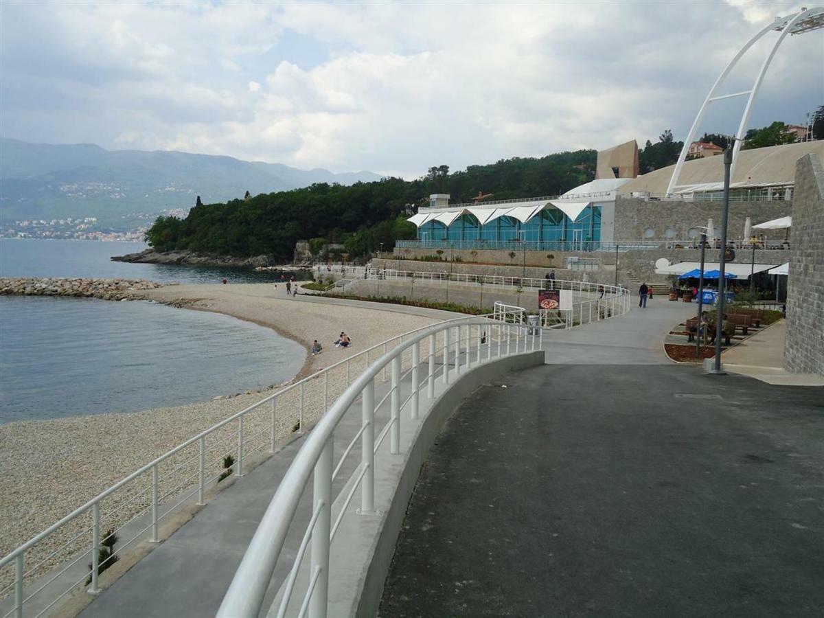 Deluxe Apartment Dora With A Private Parking, Terrace And See View 里耶卡 外观 照片